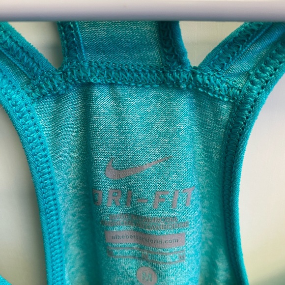 Nike Teal Performance Dri-Fit Racerback Tank - Picture 2 of 3
